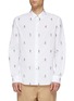 Main View - Click To Enlarge - PAUL SMITH - 'People' motif fil coupé shirt