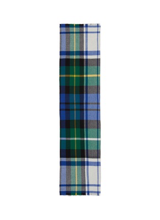 Main View - Click To Enlarge - JOHNSTONS OF ELGIN - Tartan plaid reversible Merino wool-cashmere scarf