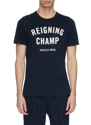 Main View - Click To Enlarge - REIGNING CHAMP - 'Gym' logo print T-shirt