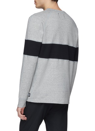 Back View - Click To Enlarge - REIGNING CHAMP - Colourblock stripe sweatshirt