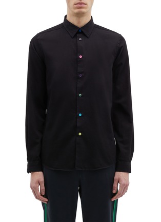 Main View - Click To Enlarge - PS PAUL SMITH - Contrast button twill shirt