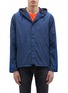 Main View - Click To Enlarge - PS PAUL SMITH - Stripe sleeve hooded windbreaker jacket
