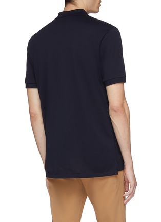 Back View - Click To Enlarge - PS PAUL SMITH - Stripe half-zip polo shirt