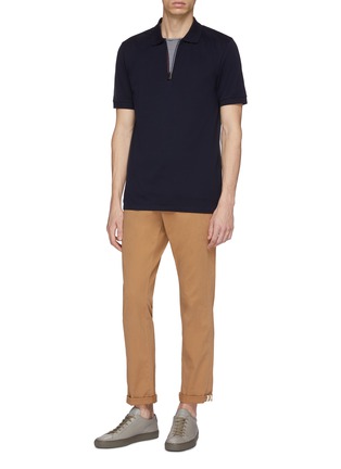 Figure View - Click To Enlarge - PS PAUL SMITH - Stripe half-zip polo shirt