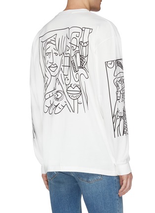 Back View - Click To Enlarge - HACULLA - Graphic print long sleeve T-shirt