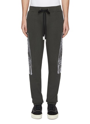 Main View - Click To Enlarge - HACULLA - Graphic embroidered jogging pants