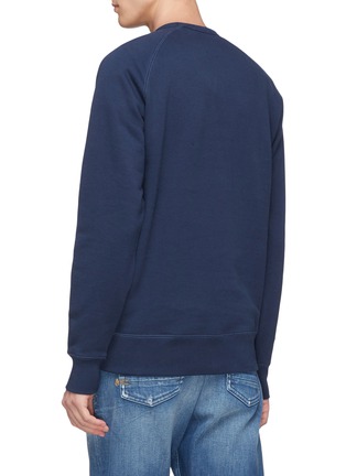 Back View - Click To Enlarge - DENHAM - Crane embroidered sweatshirt
