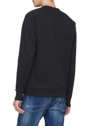 Back View - Click To Enlarge - DENHAM - Camouflage logo embroidered sweatshirt