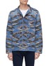 Main View - Click To Enlarge - DENHAM - 'Bruler' camouflage embroidered denim jacket