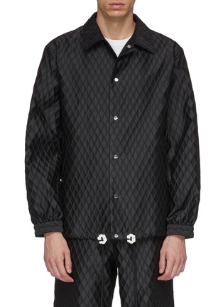 Main View - Click To Enlarge - MEANSWHILE - 'X-Hack' quilted coach jacket
