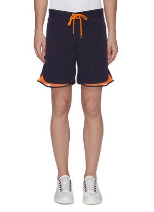 Main View - Click To Enlarge - MEANSWHILE - 'Equipment' mesh cuff board shorts