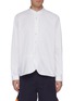 Main View - Click To Enlarge - MEANSWHILE - 'Transition' Mandarin collar Oxford shirt