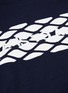  - MEANSWHILE - x Ray Masaki slogan geometric print hoodie