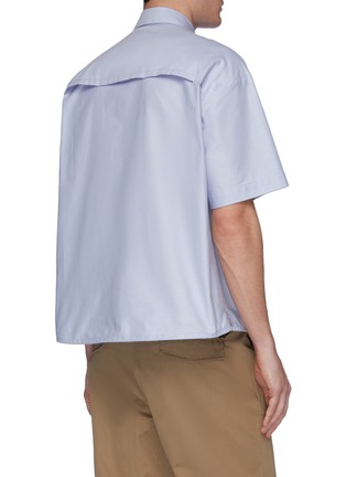 Back View - Click To Enlarge - MEANSWHILE - 'Transition' Oxford short sleeve shirt