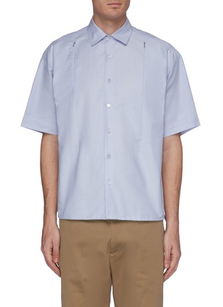 Main View - Click To Enlarge - MEANSWHILE - 'Transition' Oxford short sleeve shirt