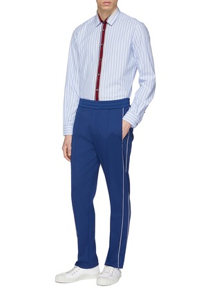 Figure View - Click To Enlarge - JOSEPH - Contrast piped outseam track pants