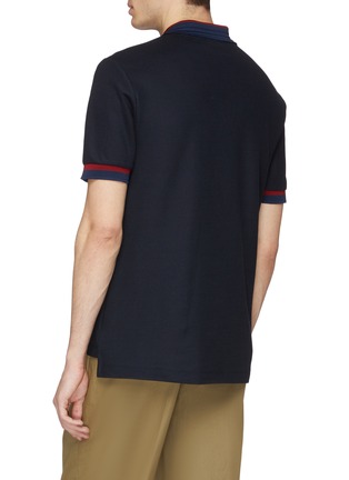 Back View - Click To Enlarge - JOSEPH - Contrast border polo shirt