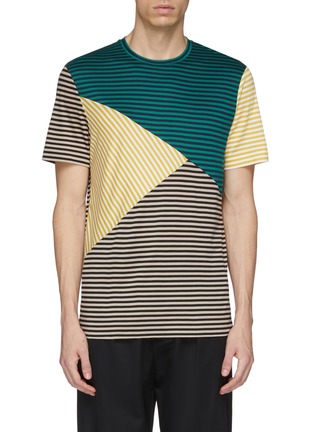 Main View - Click To Enlarge - JOSEPH - Colourblock stripe T-shirt