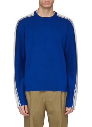 Main View - Click To Enlarge Main View - Click To Enlarge - JOSEPH - Stripe sleeve wool sweater