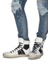 Figure View - Click To Enlarge - AMIRI - 'Sunset Vintage' colourblock leather high top sneakers