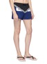 Front View - Click To Enlarge - FENDI SPORT - 'Bag Bugs' panel swim shorts