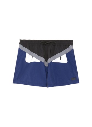 Main View - Click To Enlarge - FENDI SPORT - 'Bag Bugs' panel swim shorts