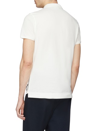 Back View - Click To Enlarge - FENDI SPORT - 'Bag Bugs' tape polo shirt
