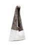 Figure View - Click To Enlarge - SIMONETTA RAVIZZA - 'Furrissima' colourblock mink fur tote