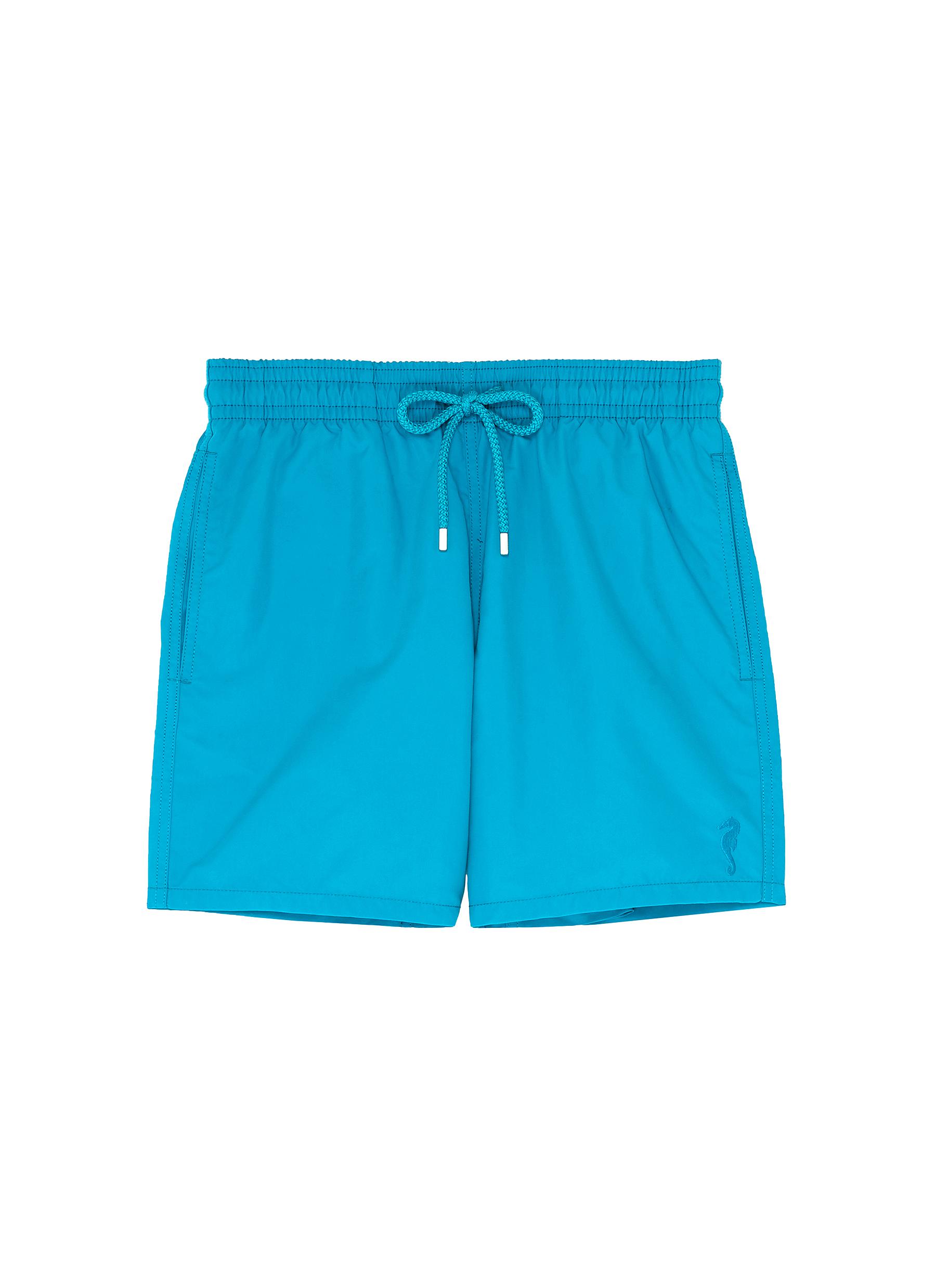 lacoste swim shorts water reactive print