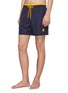 Figure View - Click To Enlarge - VILEBREQUIN - 'Mokami' packable turtle logo embroidered swim shorts