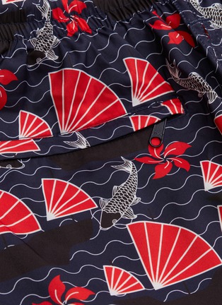  - VILEBREQUIN - 'Mahina' packable Hong Kong sailing boat print swim shorts