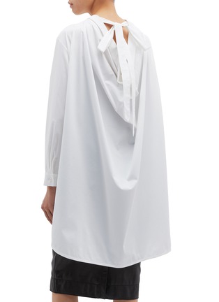 Back View - Click To Enlarge - MATÉRIEL - Two-in-one tie drape back shirt