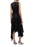 Back View - Click To Enlarge - MATÉRIEL - Ruched cutout waist drape silk dress