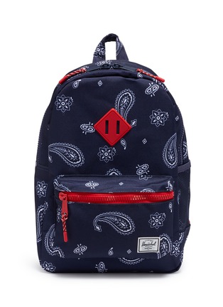 Main View - Click To Enlarge - HERSCHEL SUPPLY CO. - 'Heritage' paisley print canvas 16L kids backpack