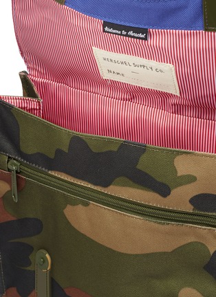 Detail View - Click To Enlarge - HERSCHEL SUPPLY CO. - 'Survey' colourblock camouflage print canvas 5.5L kids backpack