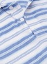  - ORLEBAR BROWN - 'Penley' stripe linen-cotton hoodie