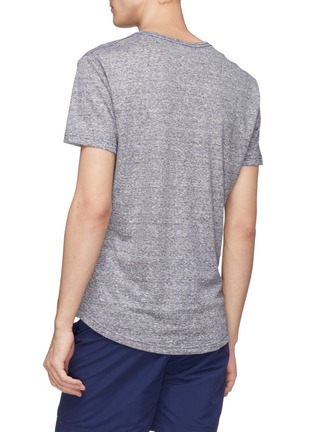 Back View - Click To Enlarge - ORLEBAR BROWN - 'OB-T' stripe linen T-shirt