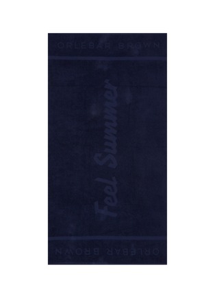 Detail View - Click To Enlarge - ORLEBAR BROWN - 'Feel Summer' slogan cotton beach towel