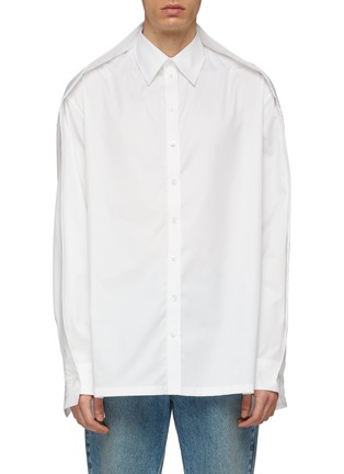 Main View - Click To Enlarge - Y/PROJECT - Layered shoulder trim oversized shirt