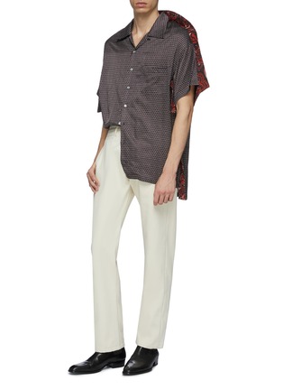 Figure View - Click To Enlarge - Y/PROJECT - Contrast layered shoulder graphic print bowling shirt
