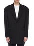 Main View - Click To Enlarge - Y/PROJECT - Sweatshirt jersey panel patchwork boxy blazer