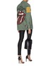 Figure View - Click To Enlarge - MADEWORN - 'The Rolling Stones' print mix graphic appliqué jacket