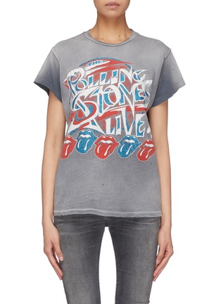 Main View - Click To Enlarge - MADEWORN - 'The Rolling Stones Live' glitter print T-shirt