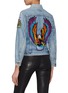 Back View - Click To Enlarge - MADEWORN - 'Freebird' mix graphic appliqué denim jacket