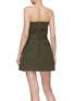 Back View - Click To Enlarge - JINNNN - Belted zip front strapless bustier dress