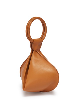 Detail View - Click To Enlarge - EMMA CHARLES - 'Lady Gwen' medium ring handle leather dumpling bag