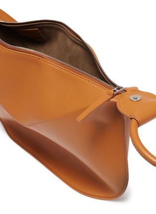 Detail View - Click To Enlarge - EMMA CHARLES - 'Lady Gwen' medium ring handle leather dumpling bag