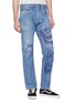 Detail View - Click To Enlarge - YVES DELORME - Graffiti print unisex jeans
