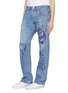 Front View - Click To Enlarge - YVES DELORME - Graffiti print unisex jeans