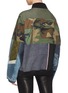 Back View - Click To Enlarge - YVES DELORME - Camouflage print twill panel unisex denim bomber jacket